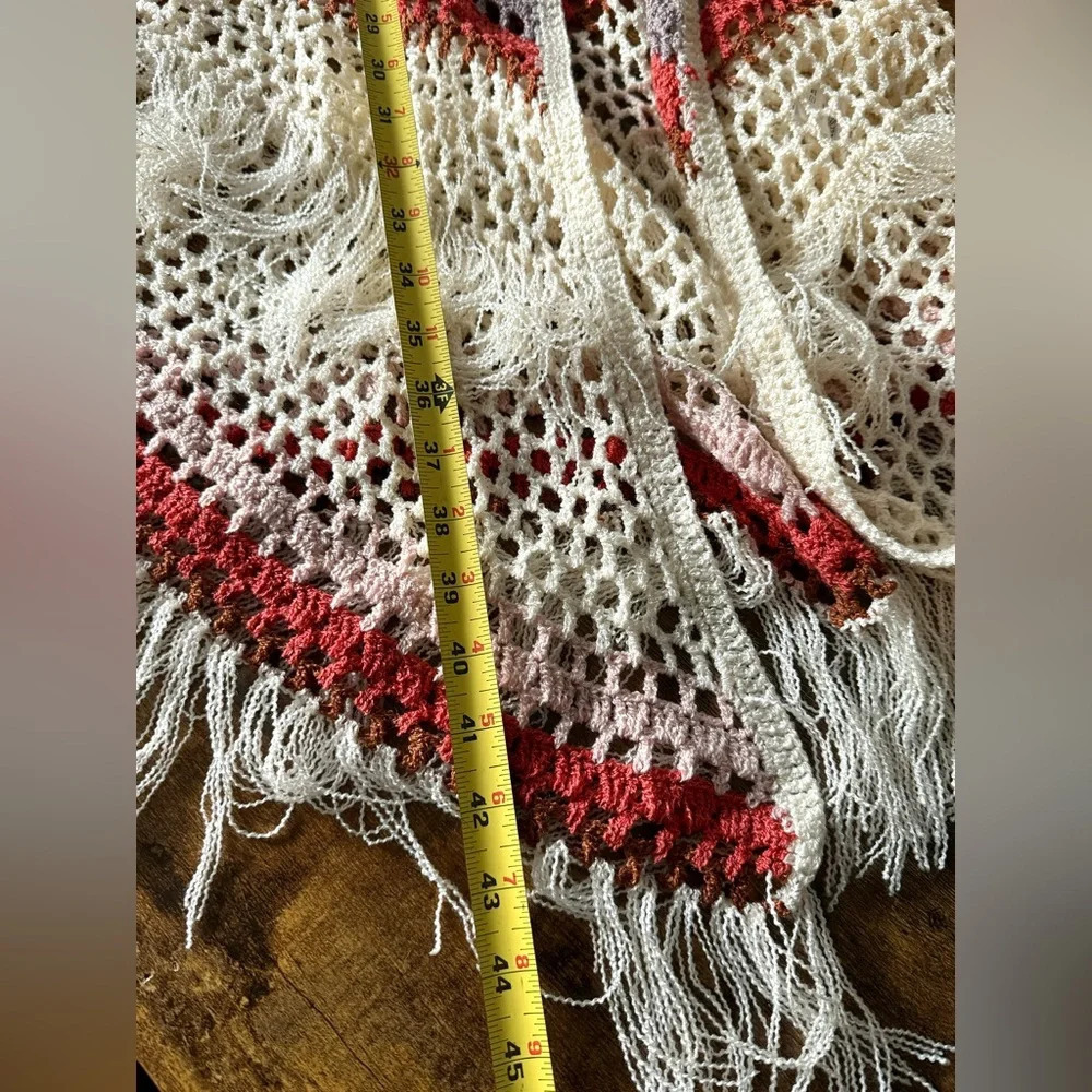 POL by Anthropologie Sleeveless Crochet Duster - Size S - Picture 8 of 10